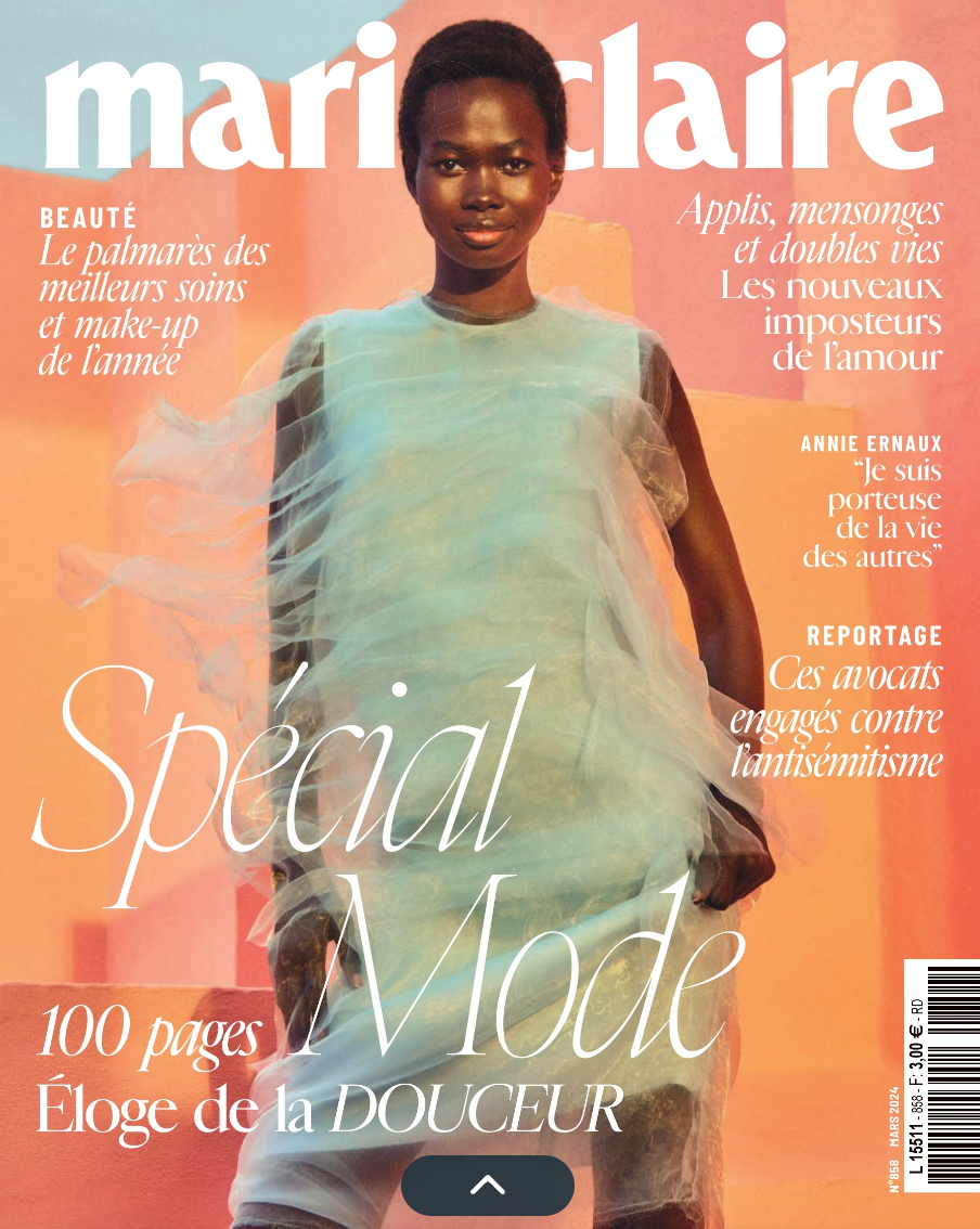 courtois paris Marie Claire special mode mars