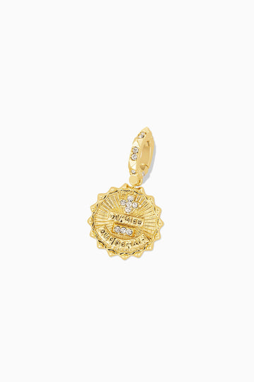 Tatum Clip on Grand Beveled Alphabet Charms Gold / I