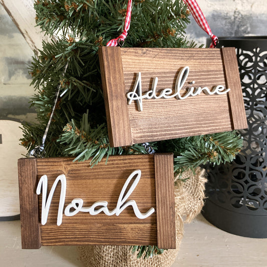 BSCI Handmade Customized Xmas Wooden Ornaments Christmas Sign Wood