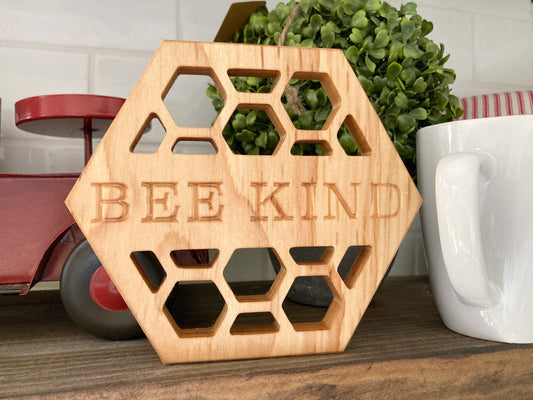 Wooden Honeycomb Bee Decor for Tiered Tray Decor – Home Branded