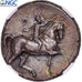 Coin, Calabria, Didrachm, ca. 280-272 BC, Tarentum, AU(55-58), Silver, HGC:1-886