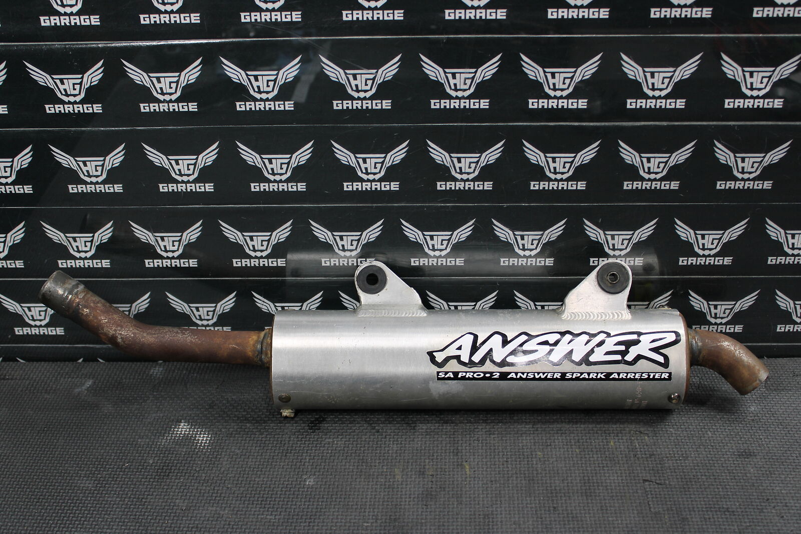 1992 HONDA CR250R ANSWER RACING MUFFLER EXHAUST SILENCER SLIP ON PIPE