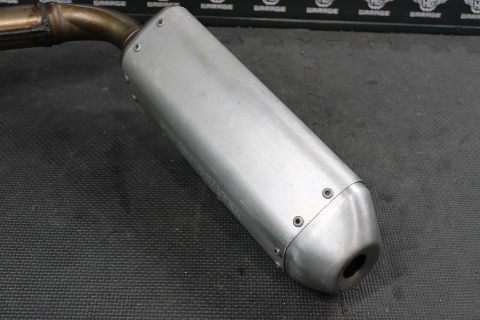 2014 HONDA CRF450R OEM LEFT MUFFLER EXHAUST SILENCER SLIP ON PIPE 18410-MEN-309