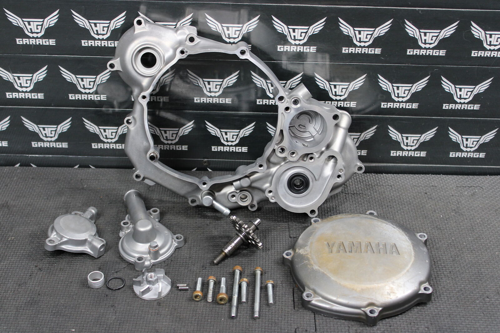 2006 YAMAHA WR250F YZ250F ENGINE MOTOR SIDE CLUTCH COVER INNER OUTER WATERPUMP
