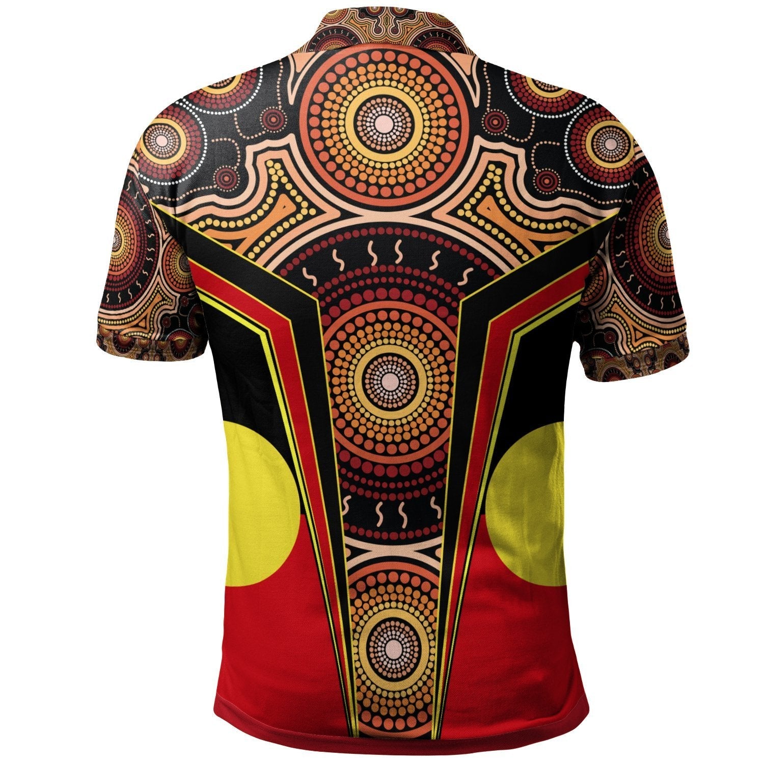 Aboriginal Polo - Aboriginal With Dot Painting Art Polo Shirt – To The ...