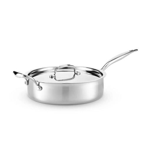 D3 Stainless Everyday 3-ply Bonded Cookware, Rondeau Pan with lid, 8 quart