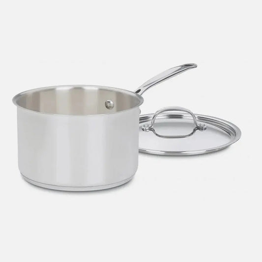 Cuisinart Chef's Classic Stainless Saucepan with Cover, 3 qt