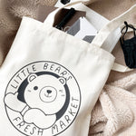 Load image into Gallery viewer, Little Bear&#39;s Fresh Market Tote Bag (Luxe)
