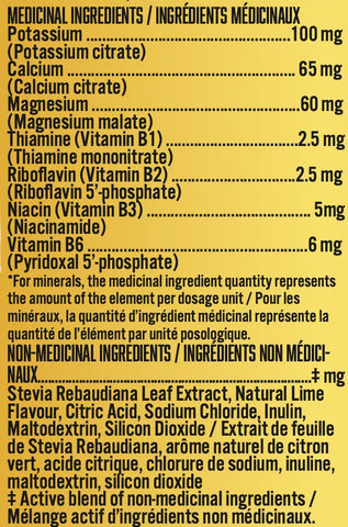 HYDR8 Electrolytes Ingredients