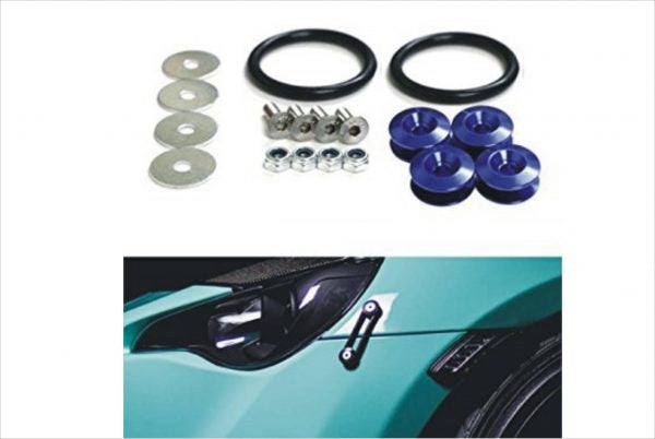 JDM TOW HOOK BACK BLUE