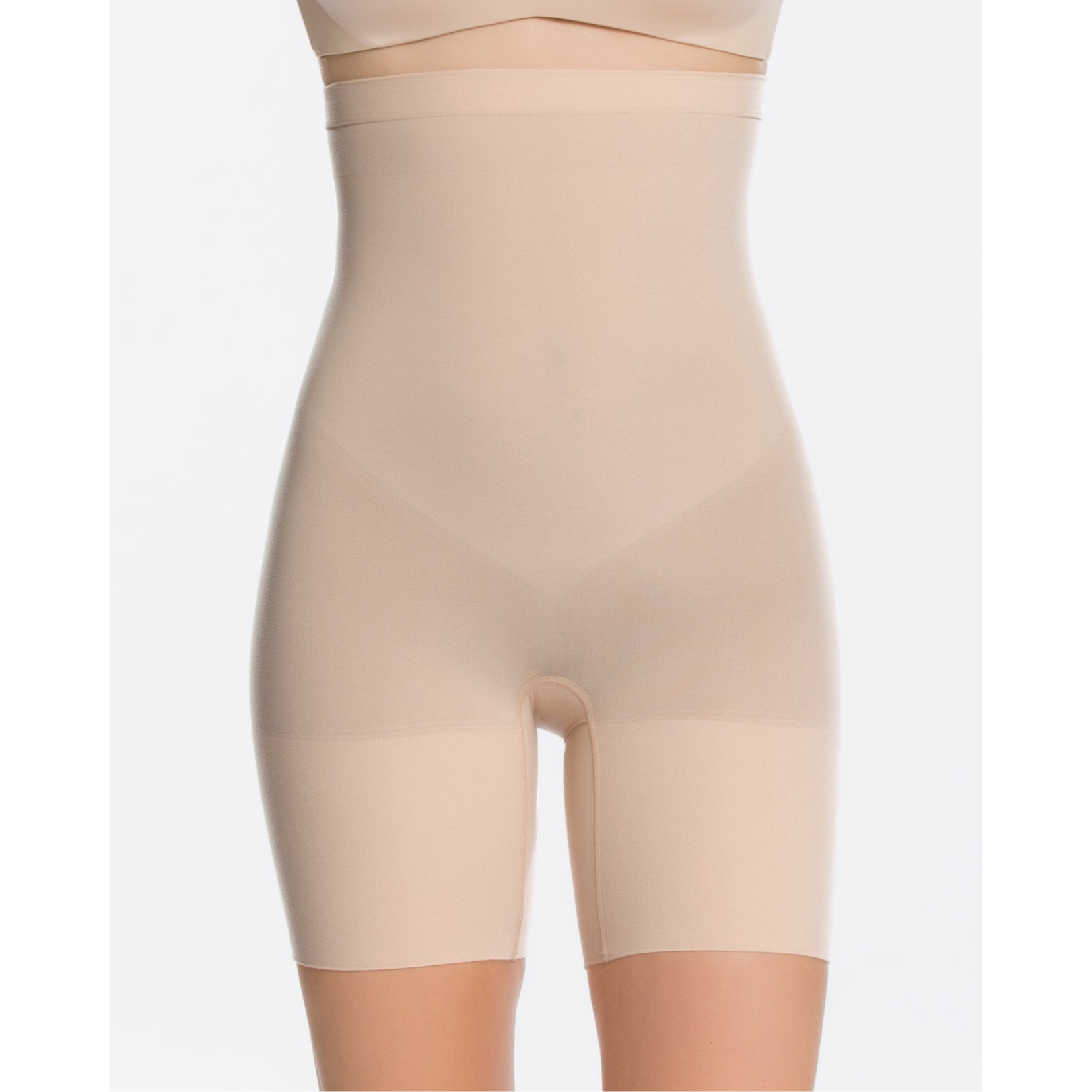 Spanx Medium Control Thinstincts 2.0 High-Waist Mid-Thigh Short, Neutral at  John Lewis & Partners