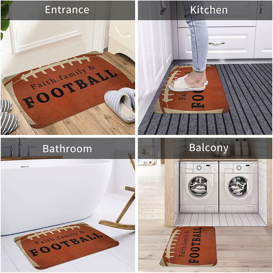 Football Doormat Are you Ready For Some 23.6X15.7 Inch Front Porch Rug –  Fleek Signs
