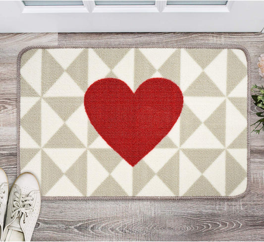 Valentine Door Mat Heart & Flowers 18X30 Inch Front Porch Rug Farmhous –  Fleek Signs