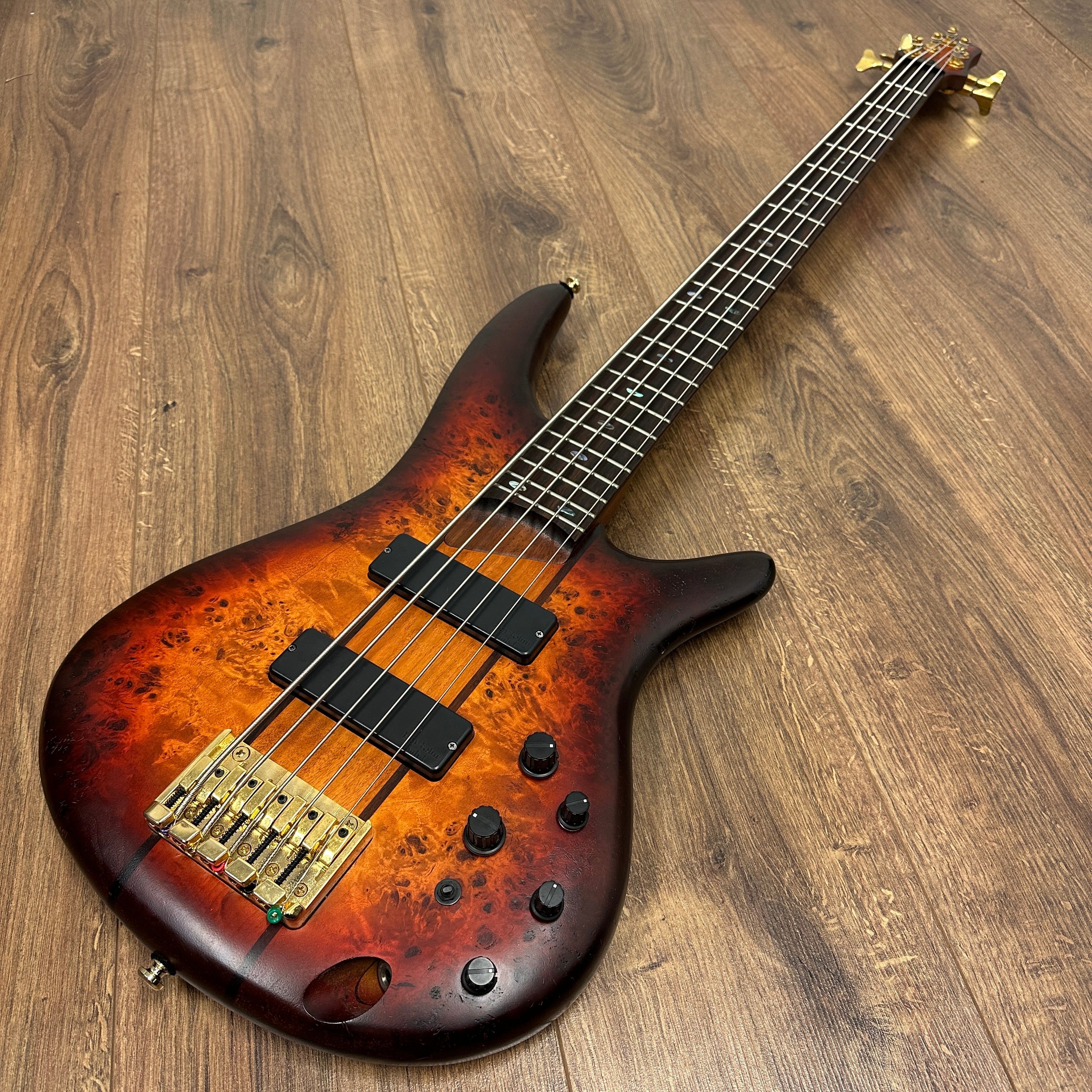 Pre-Owned Ibanez SR805 Bass - Aged Whiskey Burst Flat