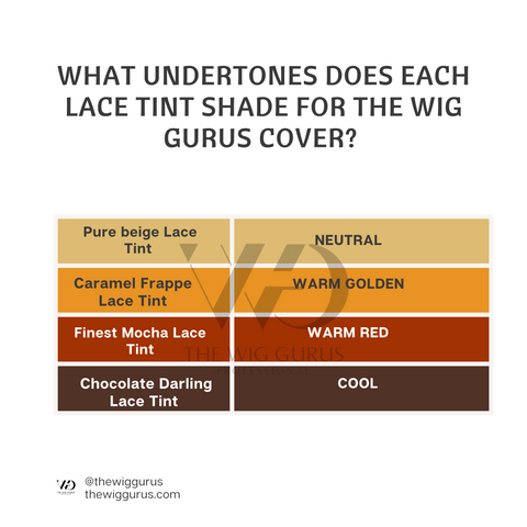 How to choose your lace tint shade using The Wig Gurus lace tint