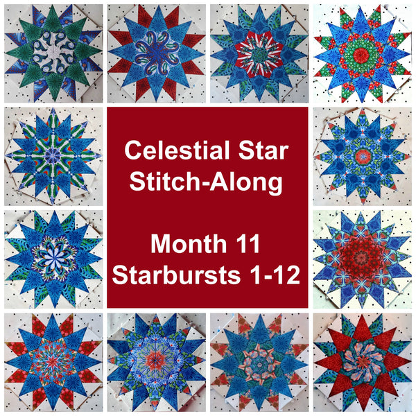 Celestial Star SAL - Month 11 - Starbursts 1-12