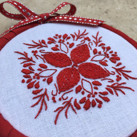 Embroidered Ornament Closeup