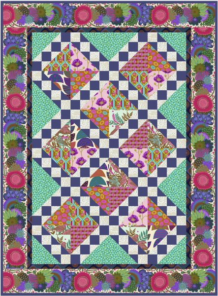 Jade Song and Dance Lap Quilt