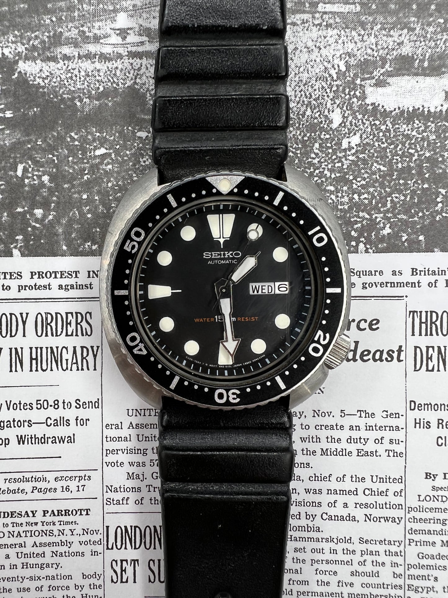 Seiko Turtle Reference 6309-7049 ALL ORIGINAL WITH PAPERS AND 1984 BIL –  Ref. 6309-7049 – Manhattan Watch Company