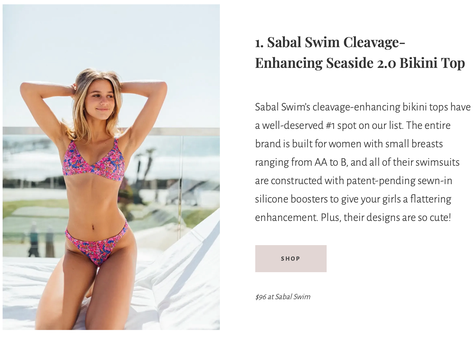 The 30 Most Flattering Swimsuits For Women With A Small Bust – Sabal Swim