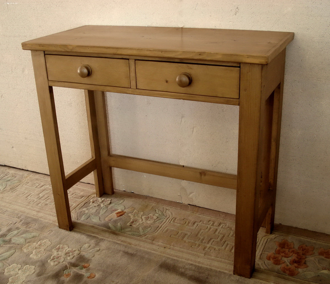 Honey Pine Console Writing Table Available Made To Measure