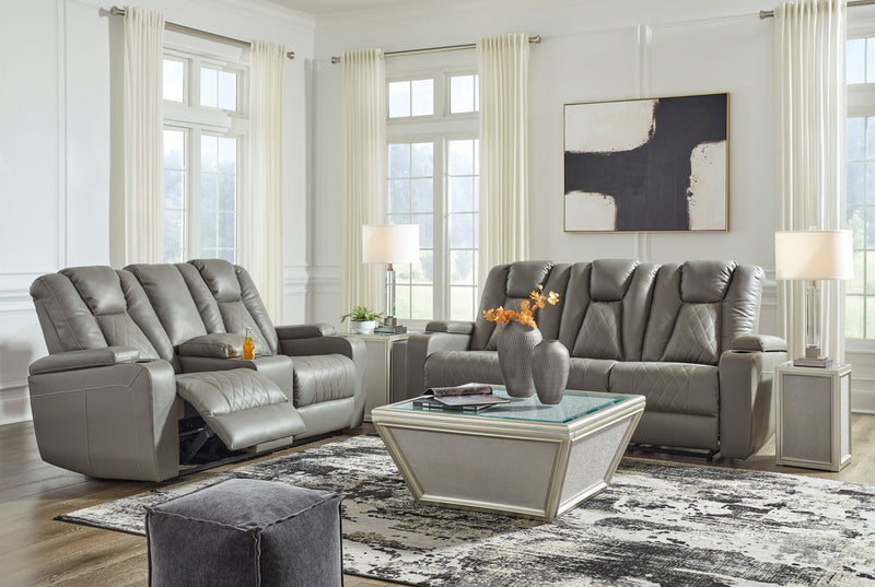 Mancin Gray Reclining Living Room Set - SET | 2970289 | 2970294 - Nova Furniture