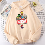 Women&#39;s Spiderman sweatshirts Men Loose Fleece Hoodie Marvel superhero Harajuku Cartoon Print Cute Kawaii Jacket sudadera Autumn