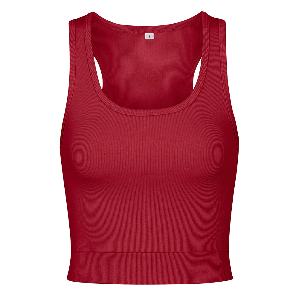 Sporty Crop Top in Red – Underpinnings Lingerie