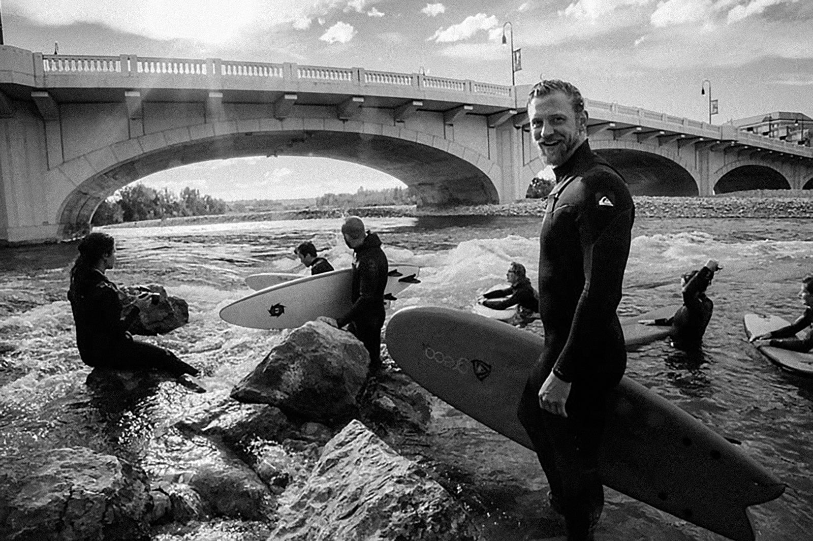 Jacob Quinlan River Surfer Calgary by Chris Dowsett