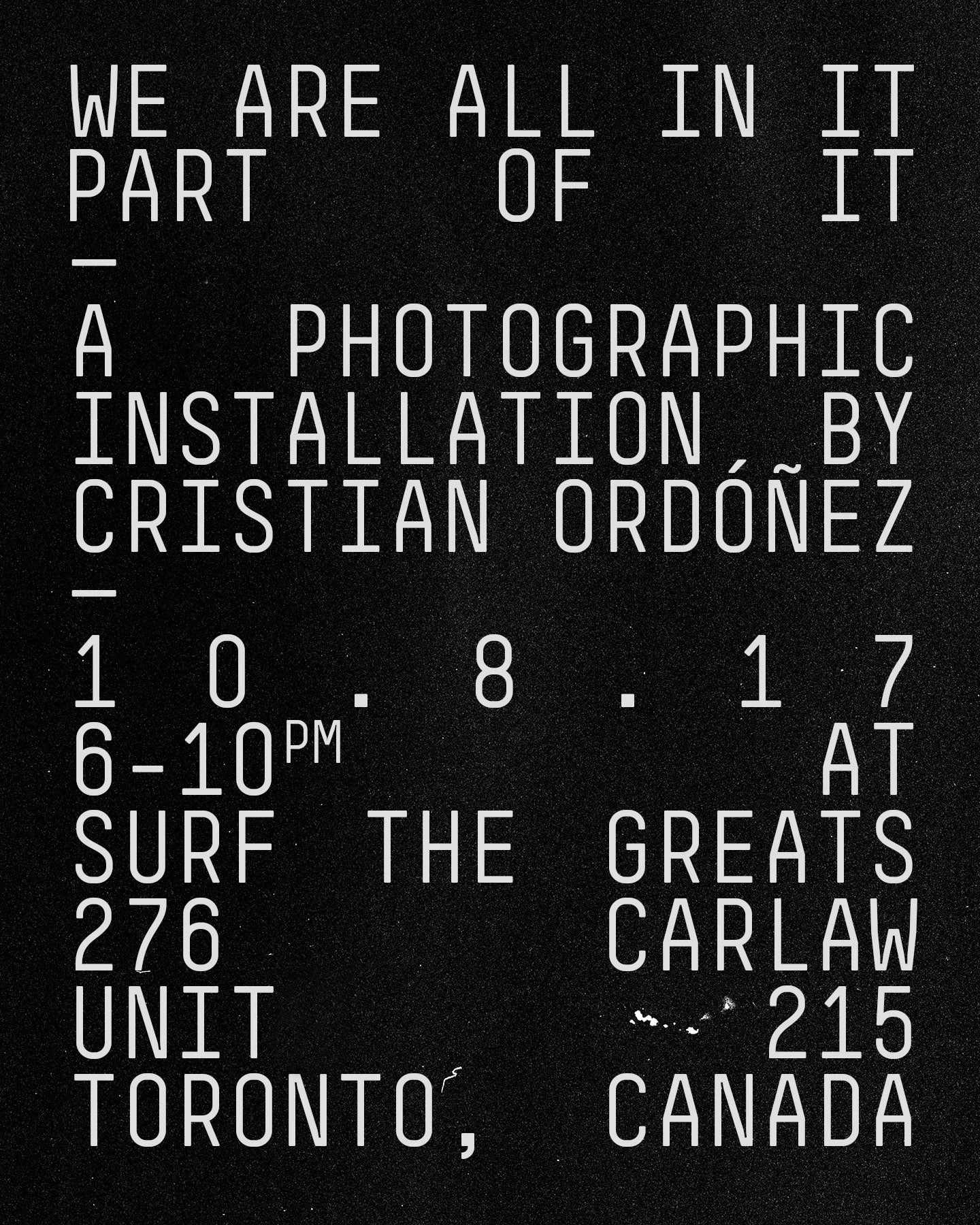 Cristian Ordonez Installation at Surf the Greats