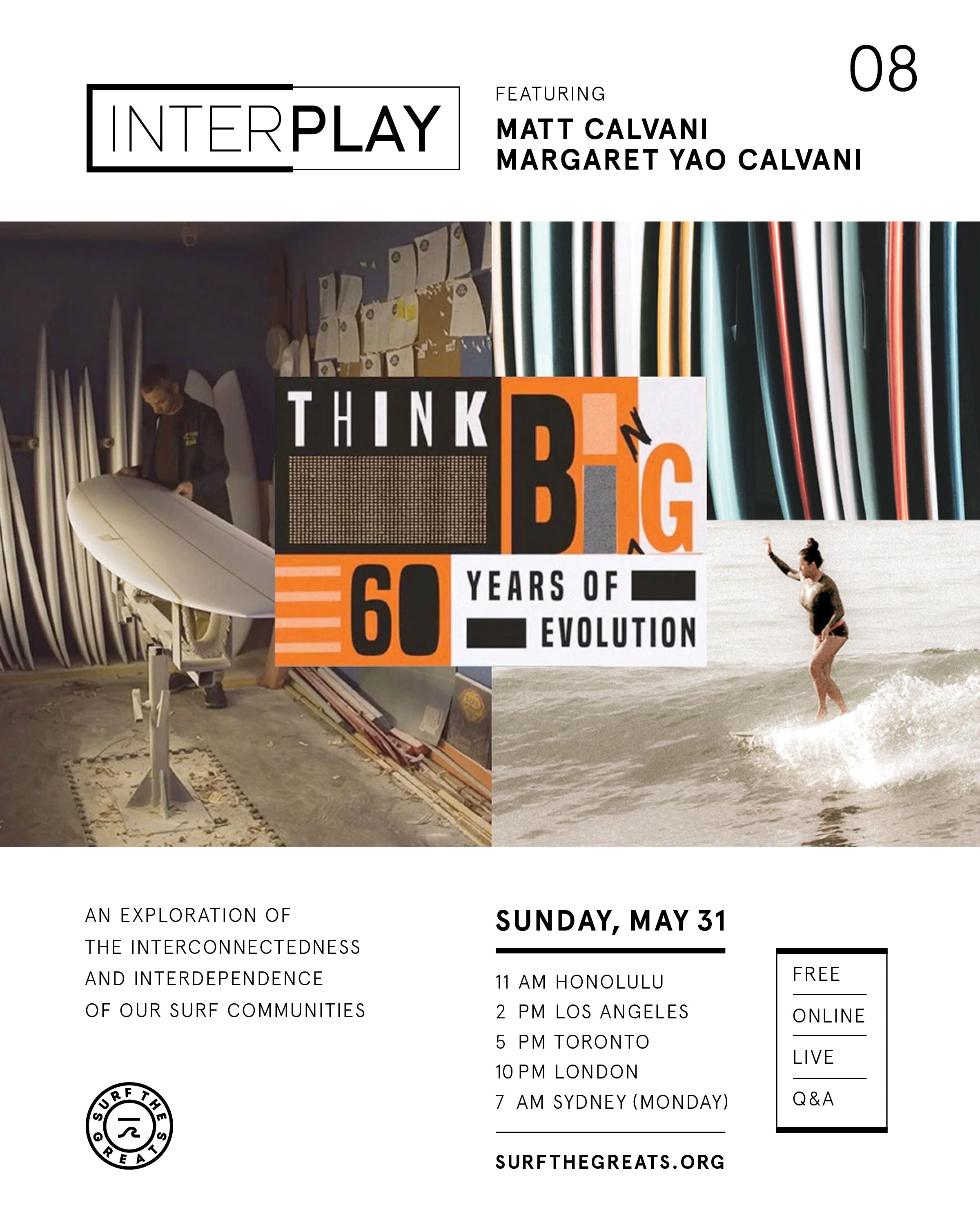 InterPlay Bing Surfboards Matt Calvani & Margaret Yao Calvani