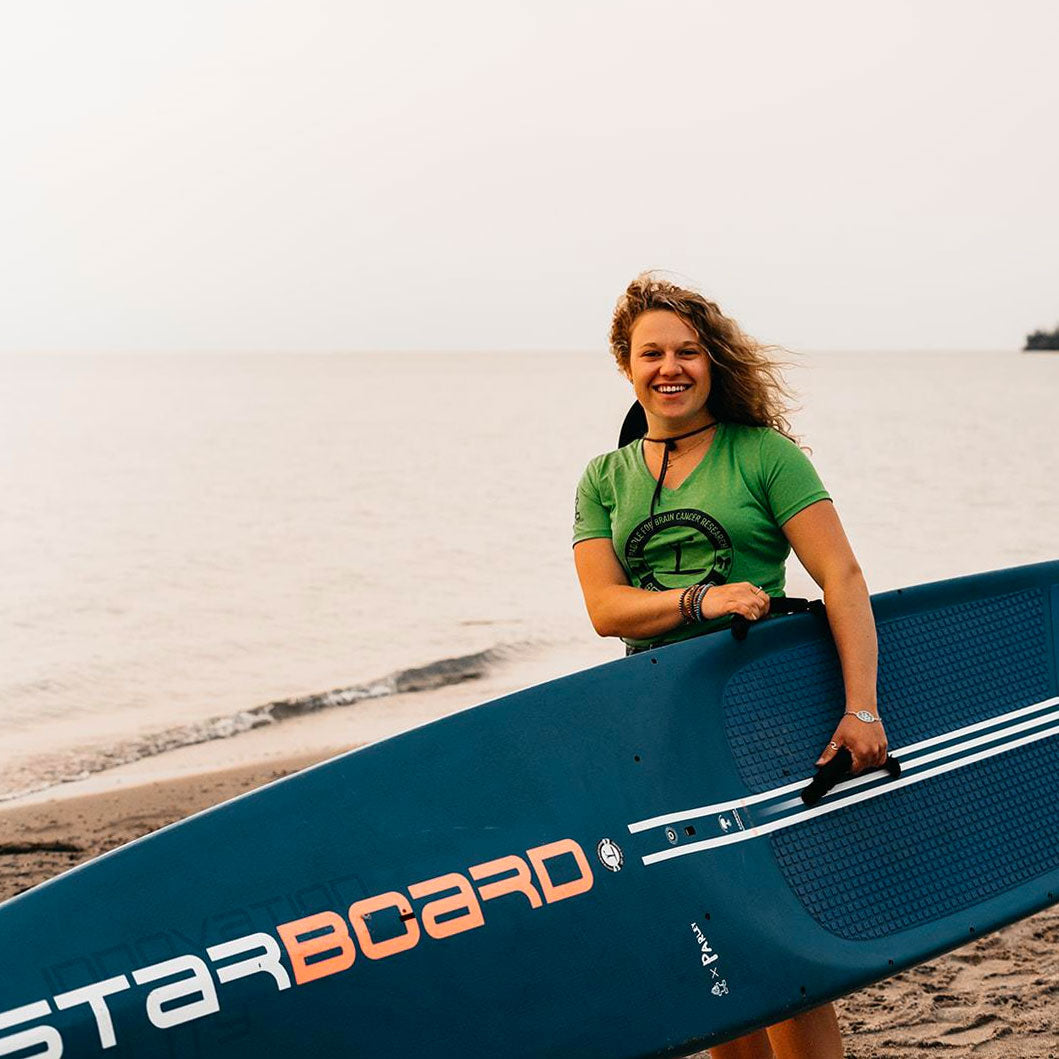 Maddi Leblanc On Board Standup Paddleboarding Fundraiser Canada