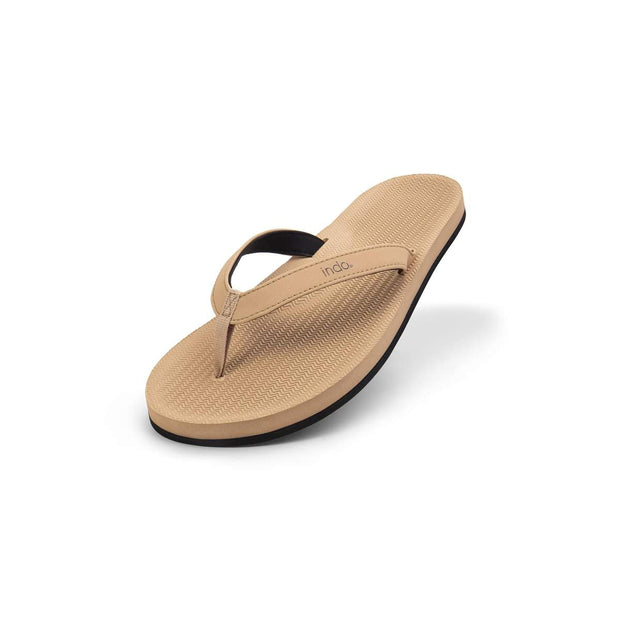 Indosole Women's Flip Flops — Color Combo Black / Sea Salt