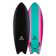 Wave Bandit Retro Fish 5'8 Quad - Black – Surf the Greats