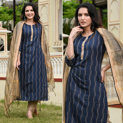 Buy online Grey Kurta Pant Set With Dupatta from ethnic wear for Women by  Juniper for ₹1699 at 65% off | 2024 Limeroad.com