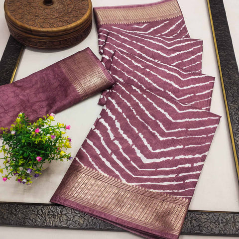 Buy Grape Purple Kanjivaram Saree online-Karagiri