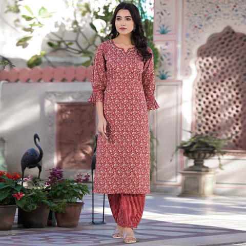 Ladies kurti design on Craiyon