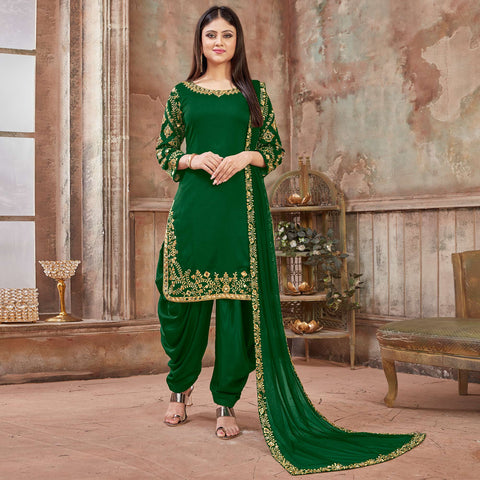 Punjabi Suits Archives - Attireme.com | Orange print dress, Patiala salwar,  Anarkali dress