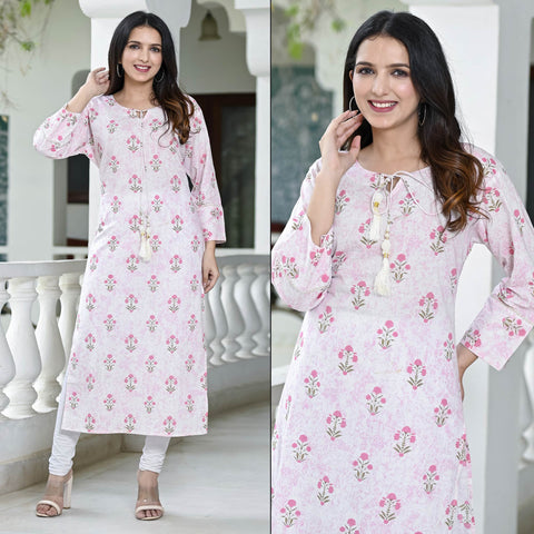 Top 10 Beautiful Pink Colour Kurtis to Try for Indian Women – Textile  InfoMedia