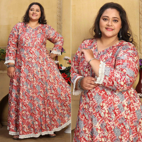 Buy Indian Kurti for Womens With Lehenga | Rayon Foil Printed Kurta Kurtis  Dress For Women Tops Tunic, Navy Blue, XX-Large at Amazon.in