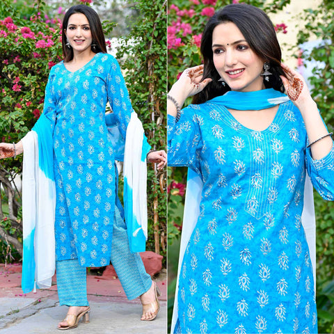 Sky Blue Fox Georgette Pant Salwar Suit | Pakistani party wear dresses,  Modest evening dress, Party wear dresses