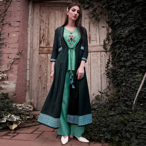 Indo-Western Party Wear Gown – ELAN Designer Studio