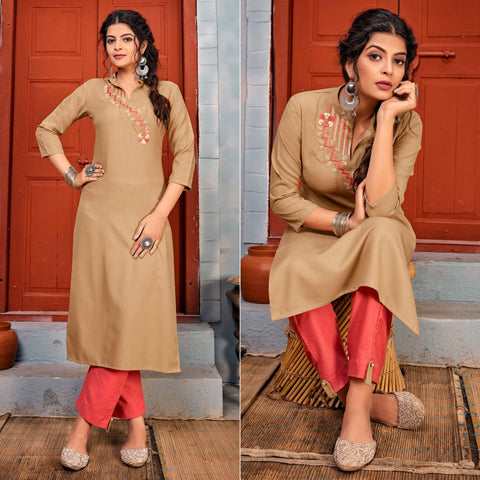 Buy Red Muslin Silk Kurti Pant and Dupatta Set Designer Kurti Set Online in  India  Etsy