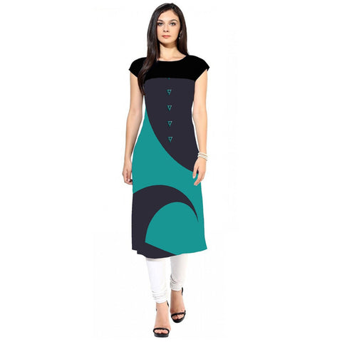 Buy VIYANA COLLECTION Short Kurti for Women's Top Combo Pack of 2 Petrol $  Blue PRINTEX-S at Amazon.in