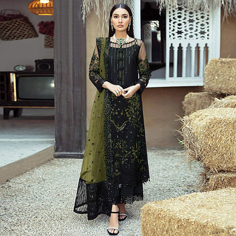 Falsa Pure Cotton Semi Formal Pakistani Suit with Beautiful Organza Du