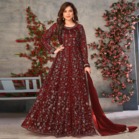 Printed Long Gown Frill Kurti, Sleev Less at Rs 75 in Surat | ID:  25414531697