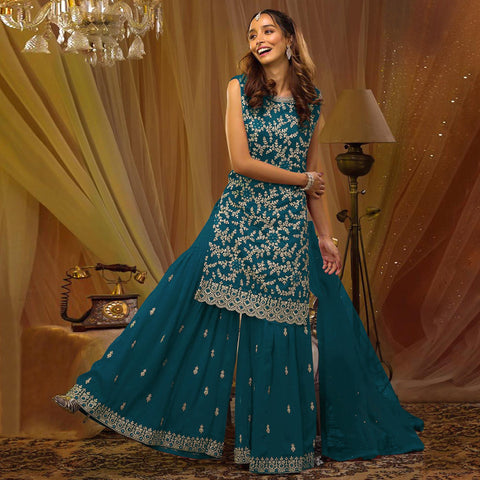 10 Trendy Sharara Suits for Women | Kreeva