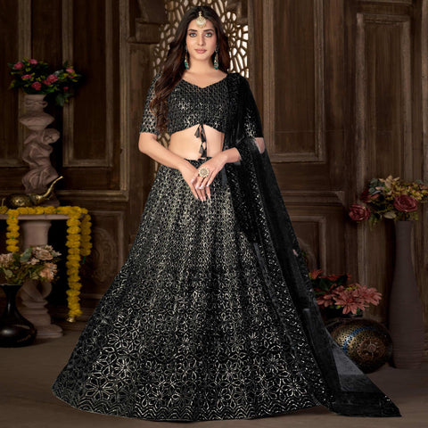 Black trendy couple Lehenga & Kurta Online