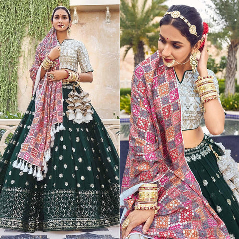 Pink Partywear Embroidered Net Lehenga Choli