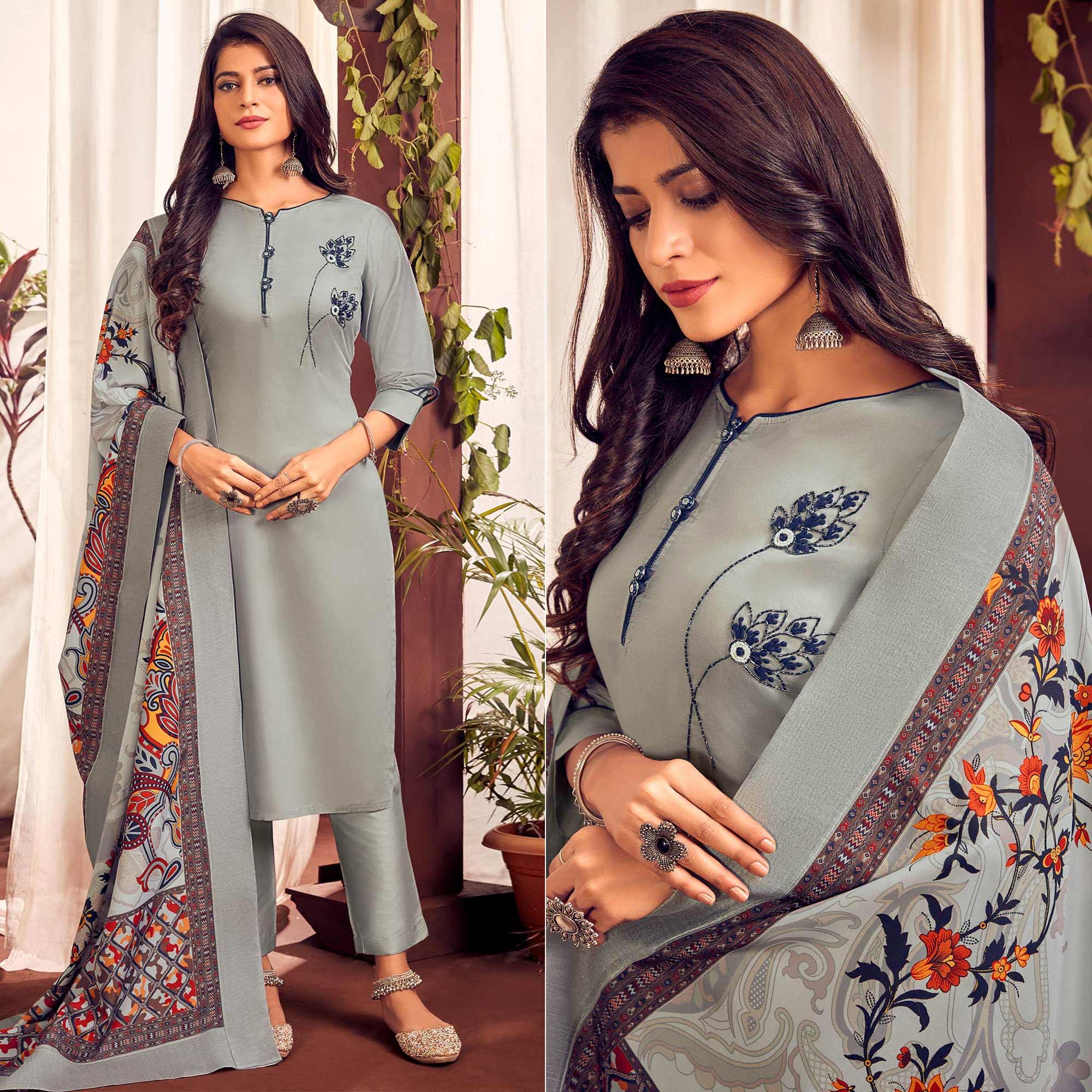 Women's Designer Cotton Kurti Pant with Dupatta set – mahezon